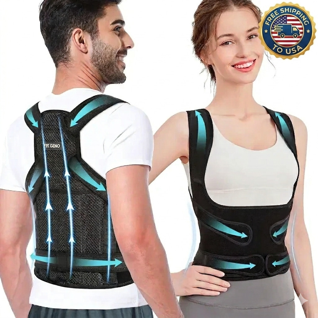 Back Brace Posture Corrector Women Men Shoulder Straightener Adjustable Support