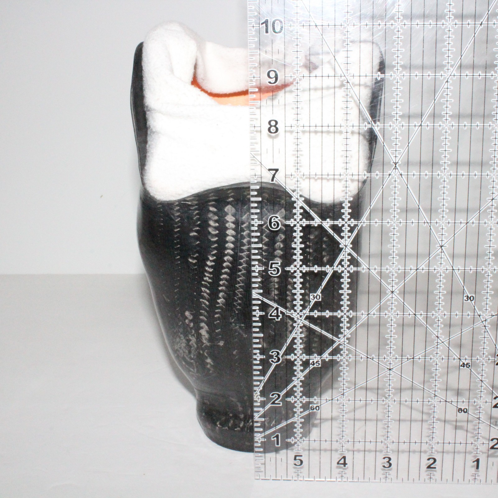 VERY CLEAN BELOW-KNEE CARBON FIBER PROSTHETIC LEFT SOCKET w/ FOAM COMFORT INSERT