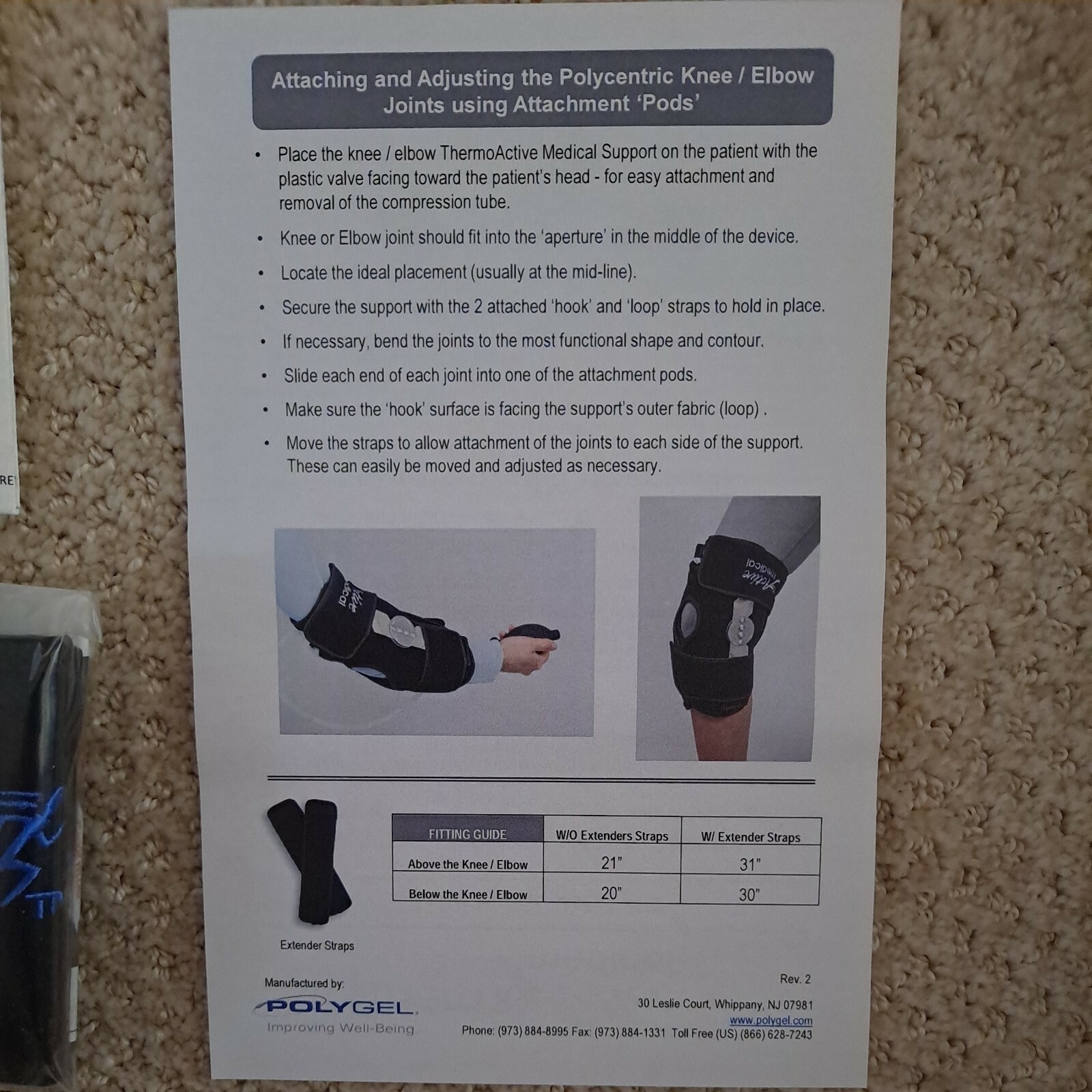 ThermoActive Cold & Hot Mobile Compression Therapy – Knee Support #6022 Poly Sys