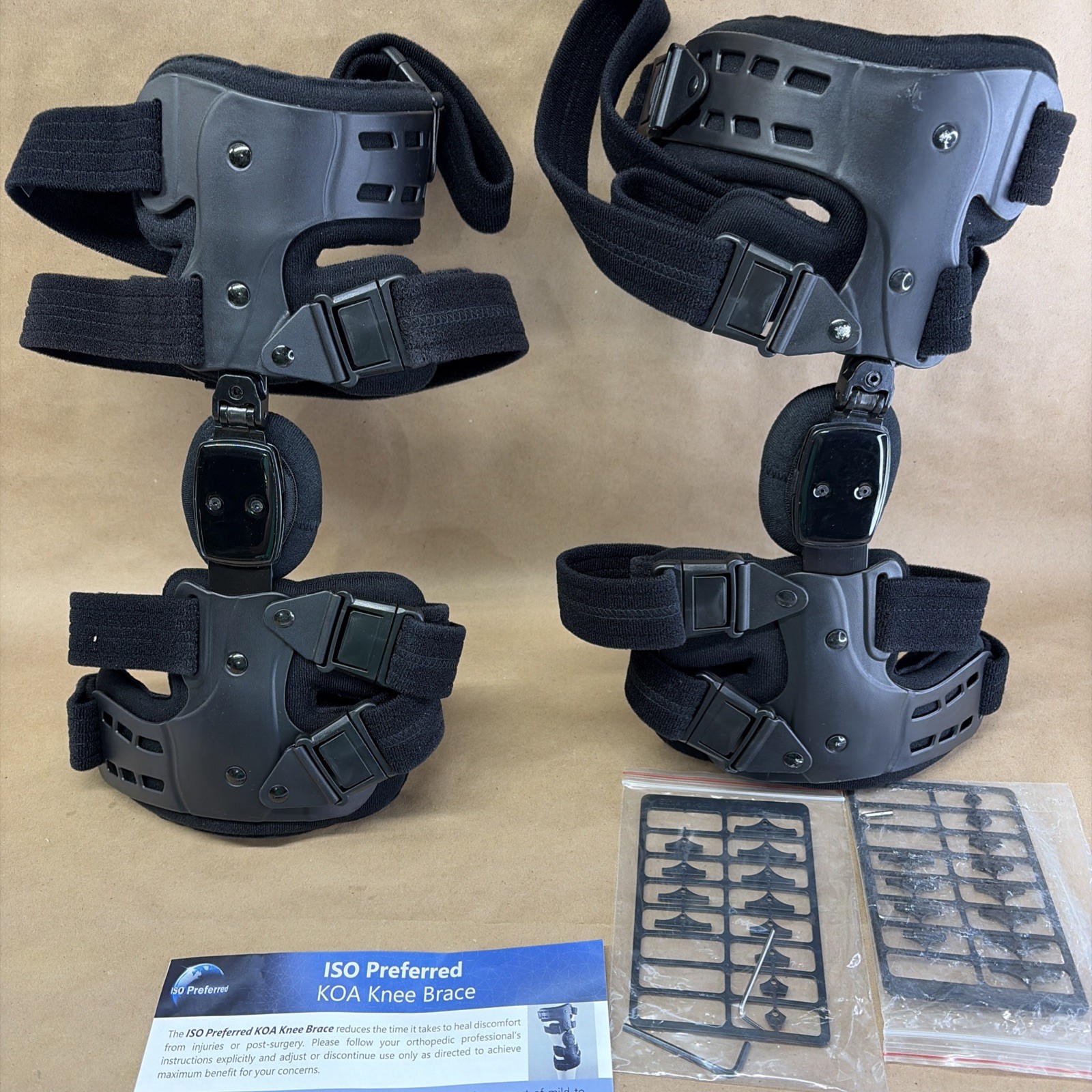 ISO Preferred ISO-KN207SR + KN207SL LEFT +RIGHT Orthopedic Hinge Knee Brace UNI