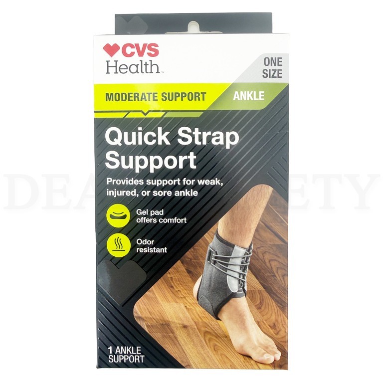 CVS Health Quick Strap Ankle Support Moderate Support One Size Lot of 6
