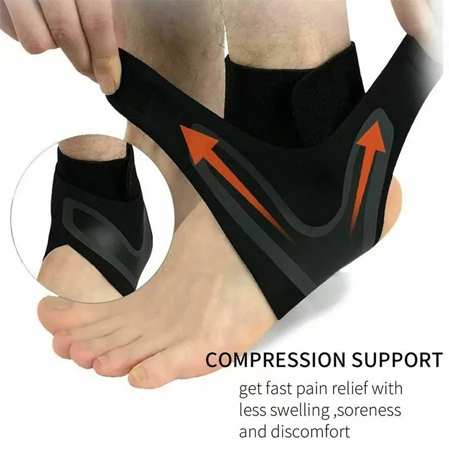 Ankle Brace Support Compression Sleeve Plantar Fasciitis Pain Relief Foot Wrap