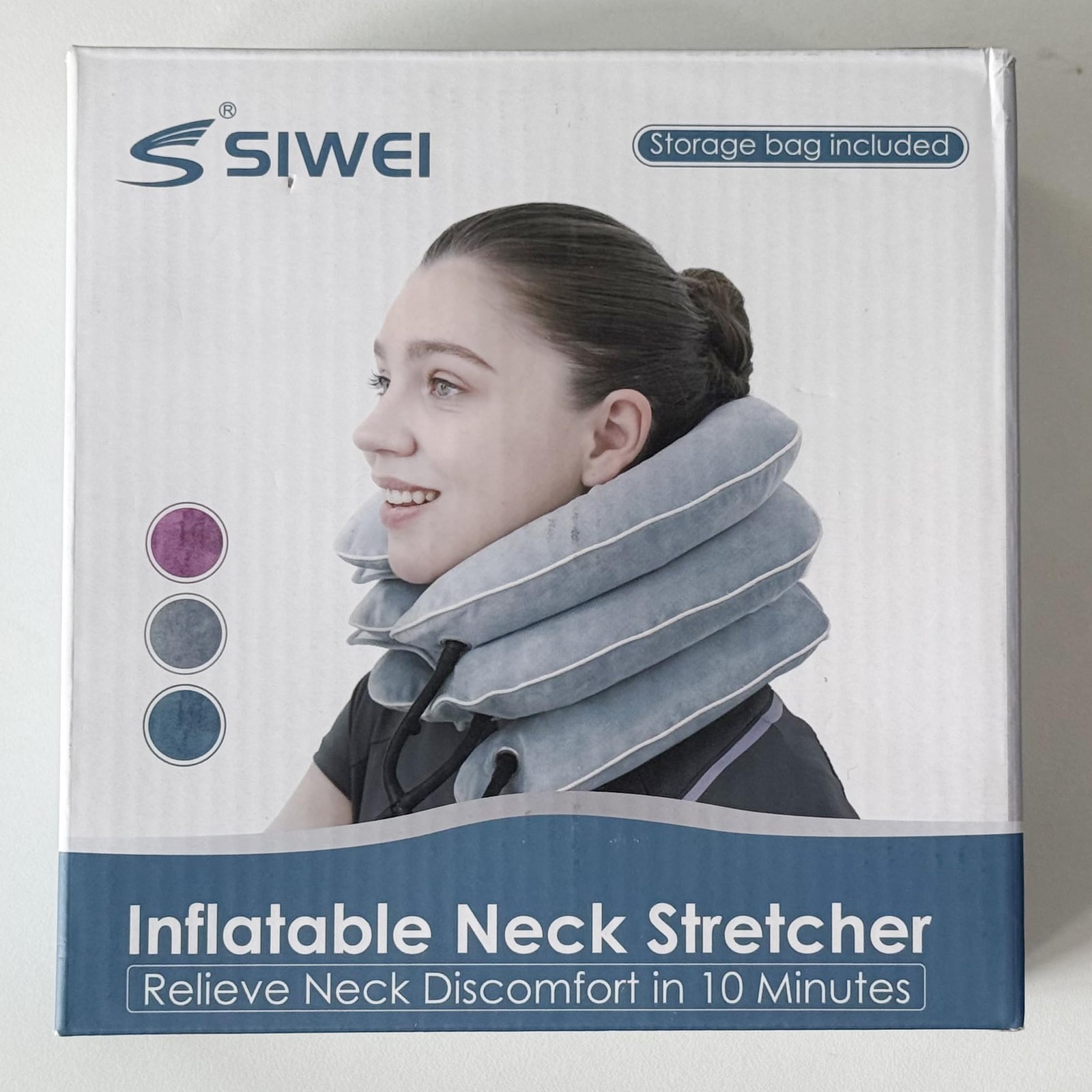 Cervical Neck Traction Device for Intant Neck Pain Relief – Inflatable & Adjutab