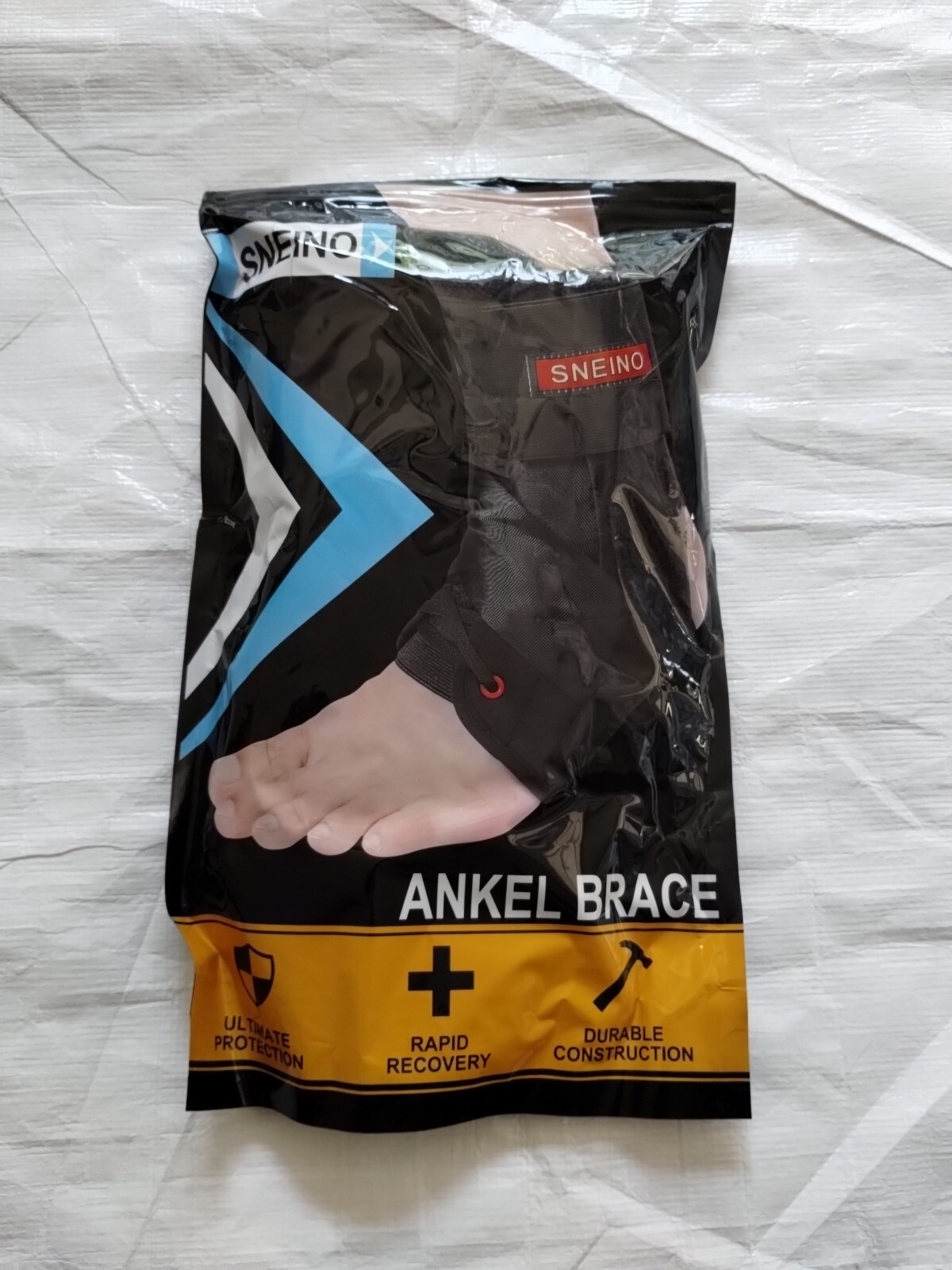 Sneino Factory Sealed Black Ankle Brace
