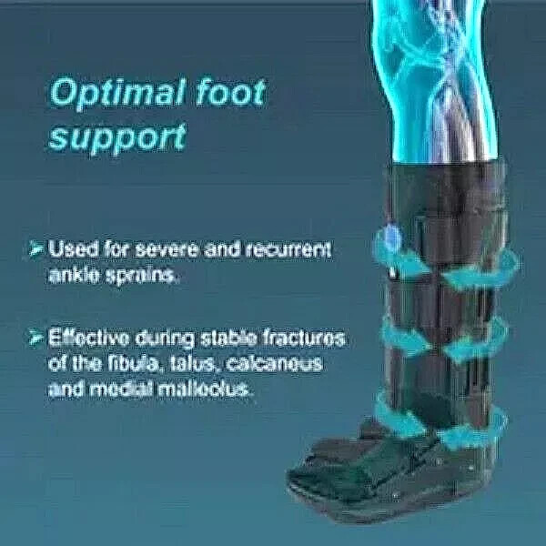 Tynor Walker Boot Air Soft & Supportive Adjustable foot drop Afo walker Brace NW
