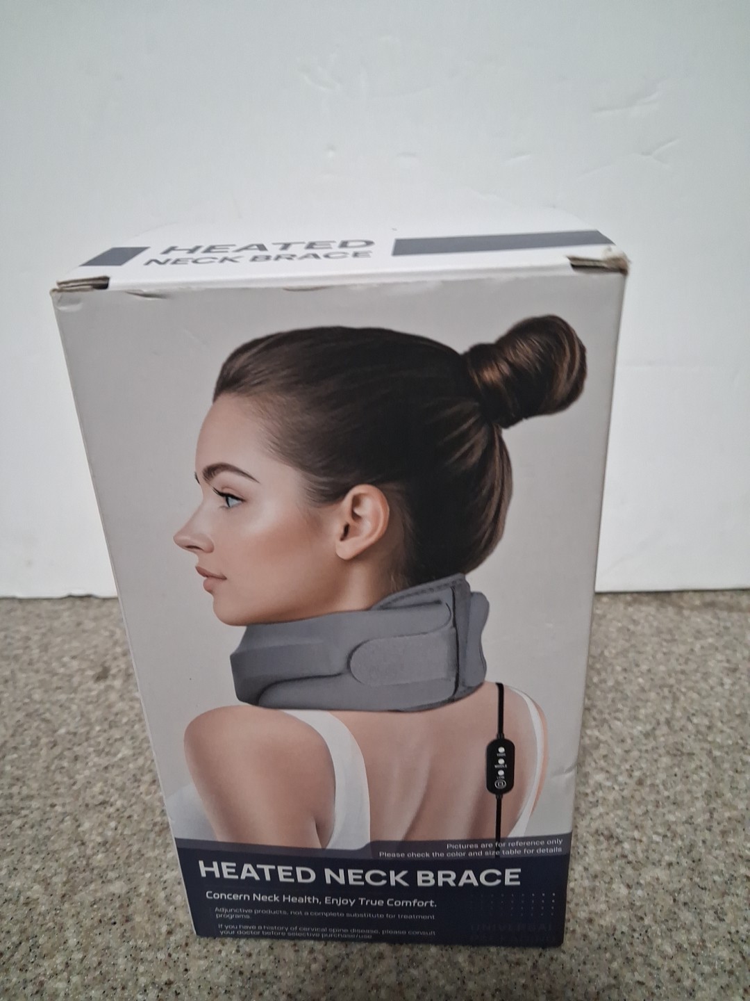 Heated Neck Brace size Medium Gray