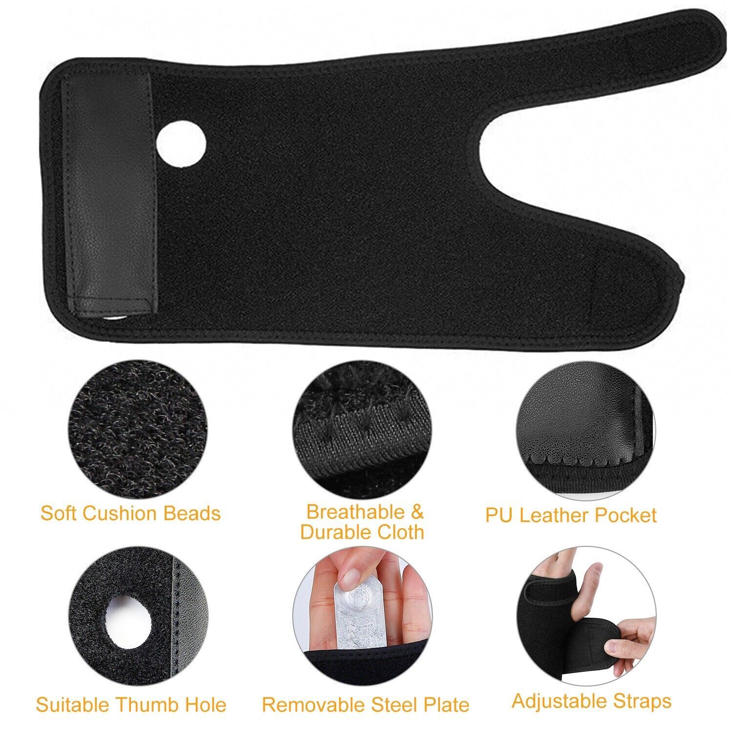 Training Wrist Support Brace Exercising Carpal Tunnel Left/Right Hand Strap Belt