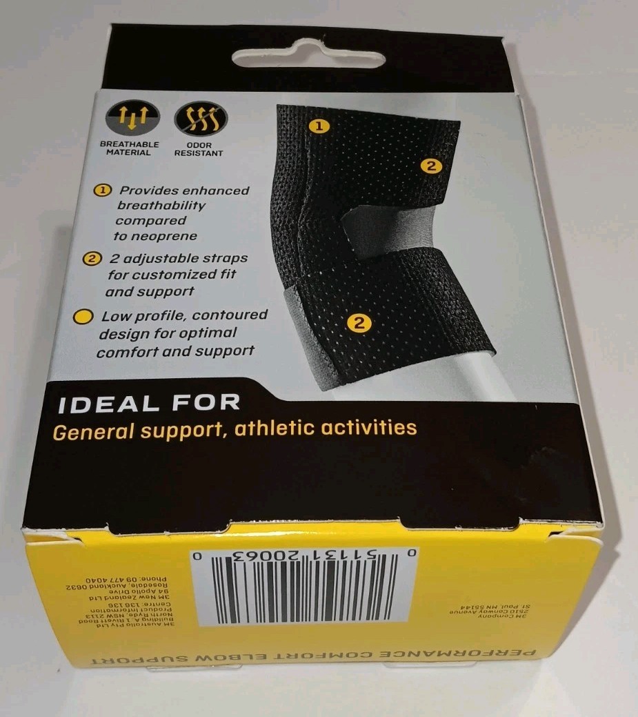 3M Futuro Elbow Brace Performance Comfort Support Adjustable Moderate Support