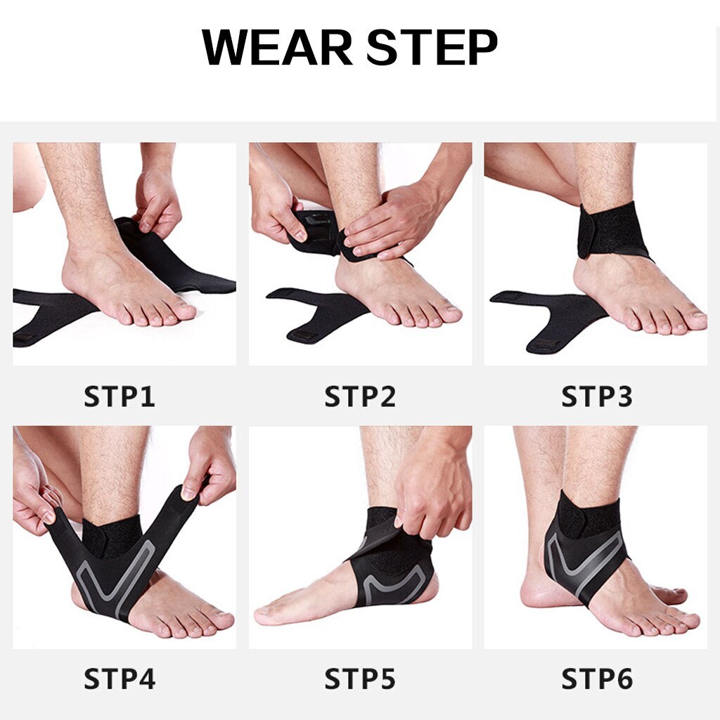 Ankle Brace Compression Support Sleeve Plantar Fasciitis Foot Wrap Pain Relief