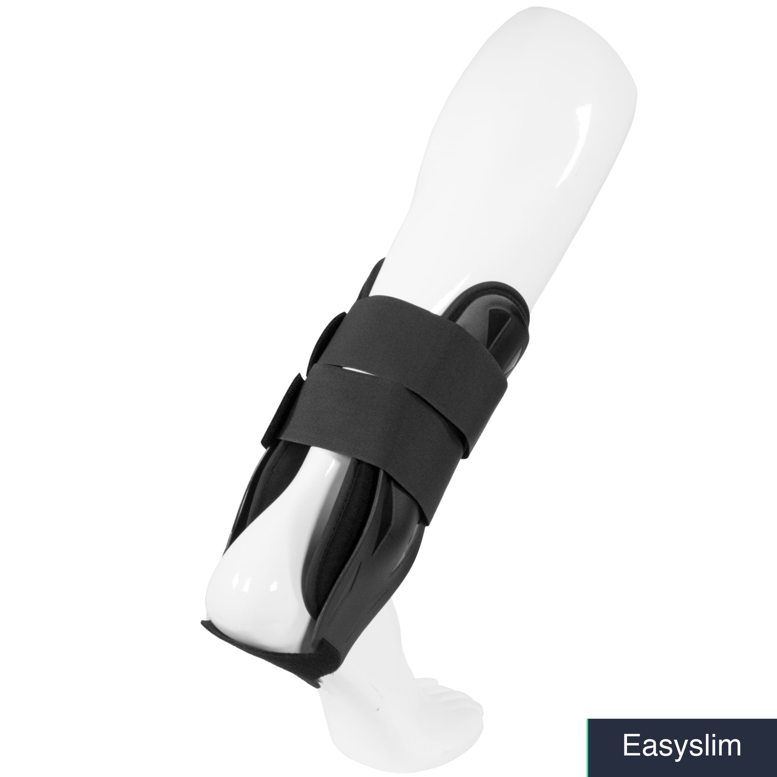 Ankle Stabilizer Hinged Adjustable Stirrup Brace Small Black Neoprene