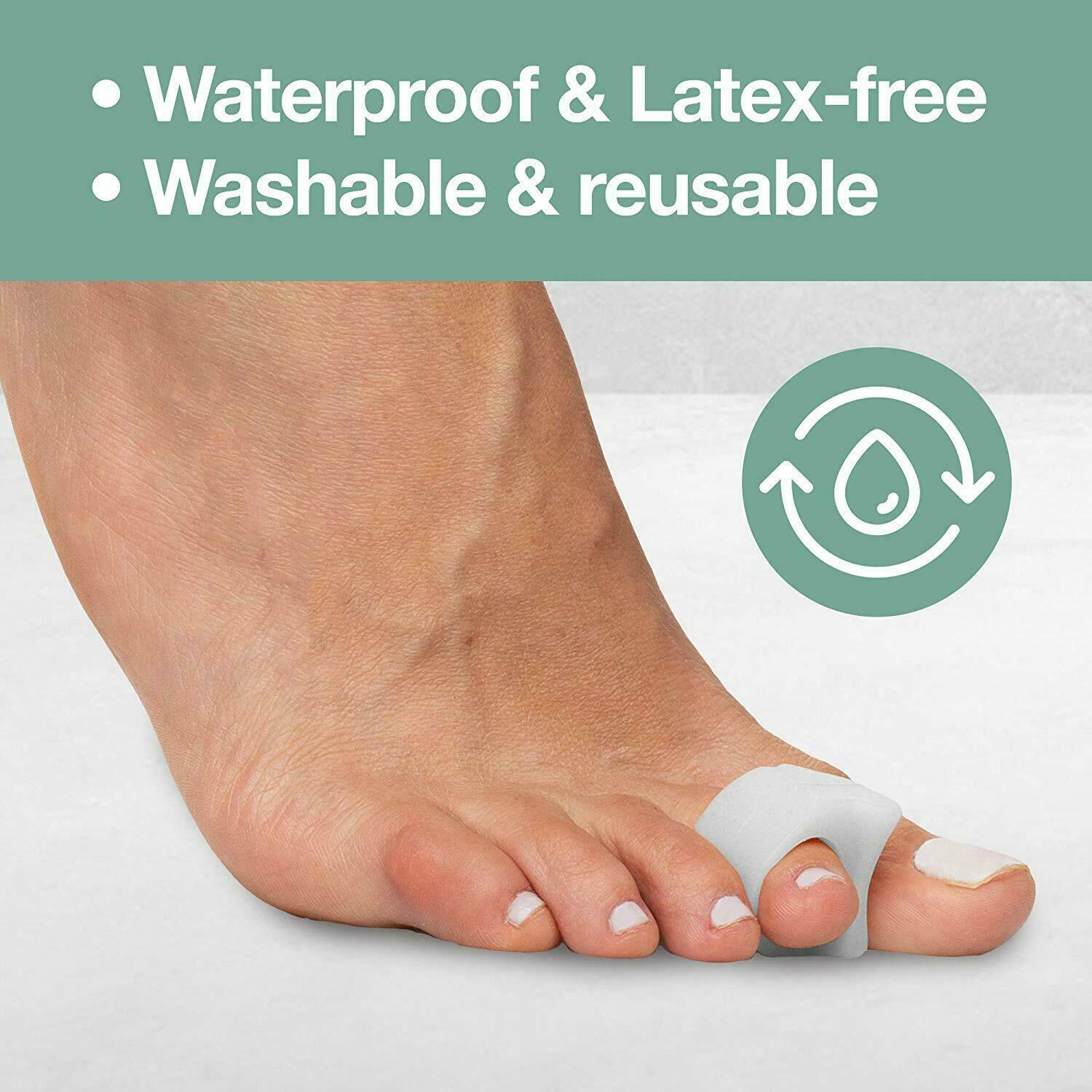 Dr,Toes Toe Corrector Bunion Straightener 4 Single Loop Spacers Separators Foot