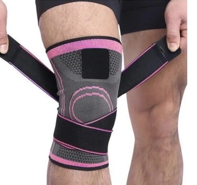NEENCA 2 Pack Knee Brace Knee Compression Sleeve Support – Sz MED- Pink- NIP