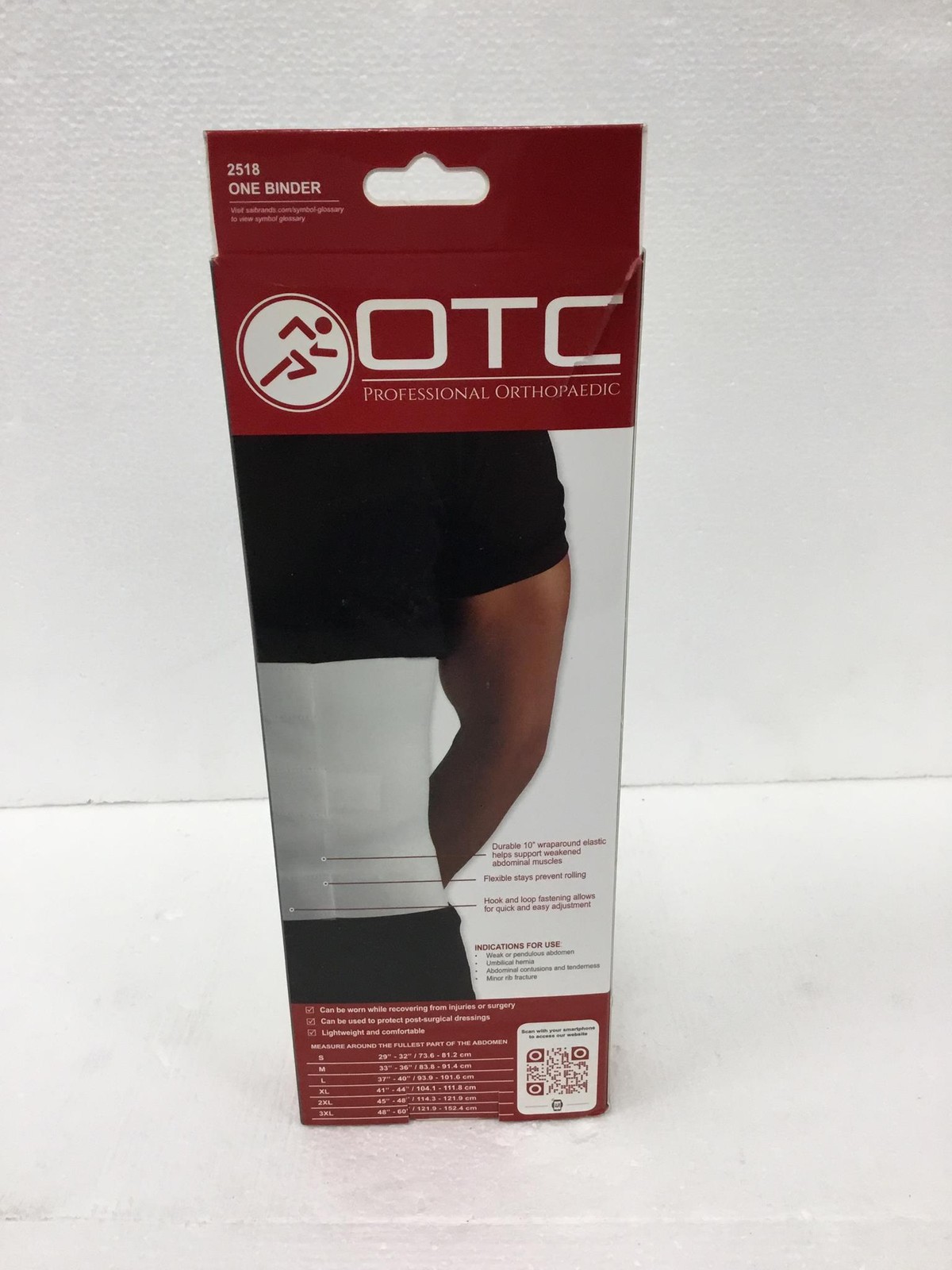 10x NEW OTC 2518 – 2518-S Abdominal Hernia Belt Small w/ Adjustable Fastening
