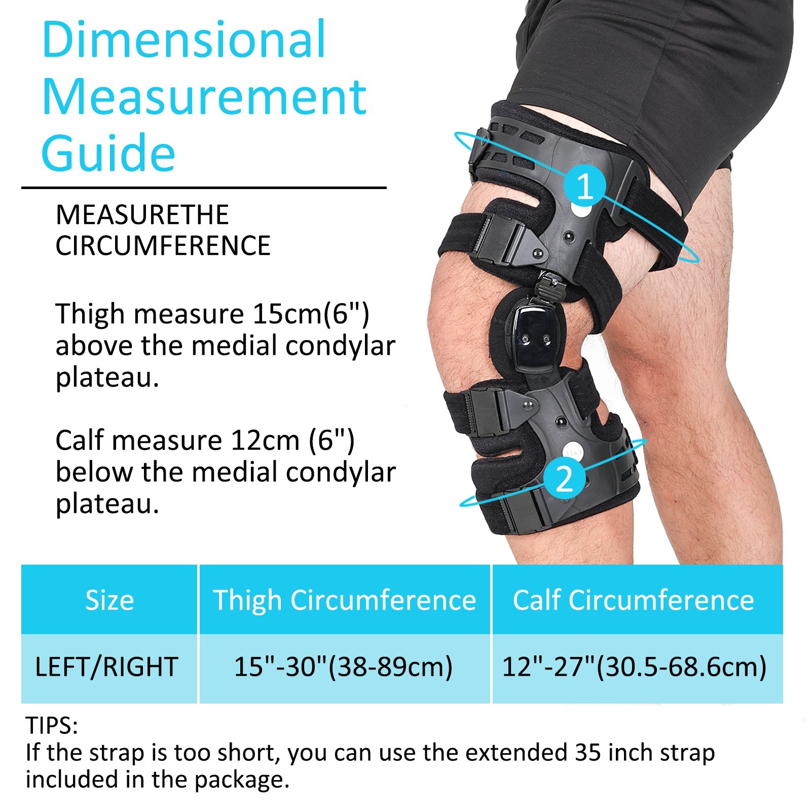 Bone-on-Bone Knee Pain Relief Brace,Support for Arthritis Pain & Joint Stability