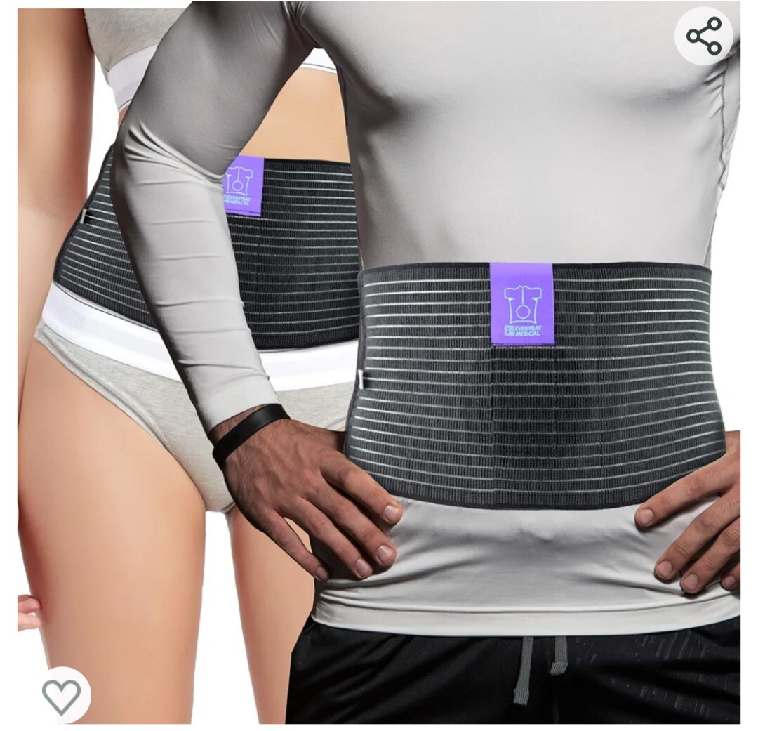 Umbilical Hernia Belt by Everyday Medical – Breathable Fabric Abdominal Binde…