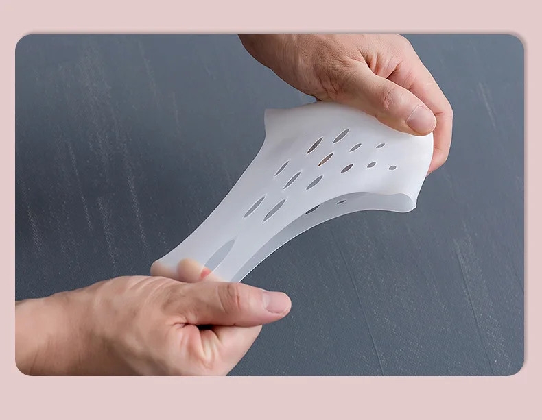 Invisible Height Increase Silicone Socks Gel Heel Pads Orthopedic Arch Support H
