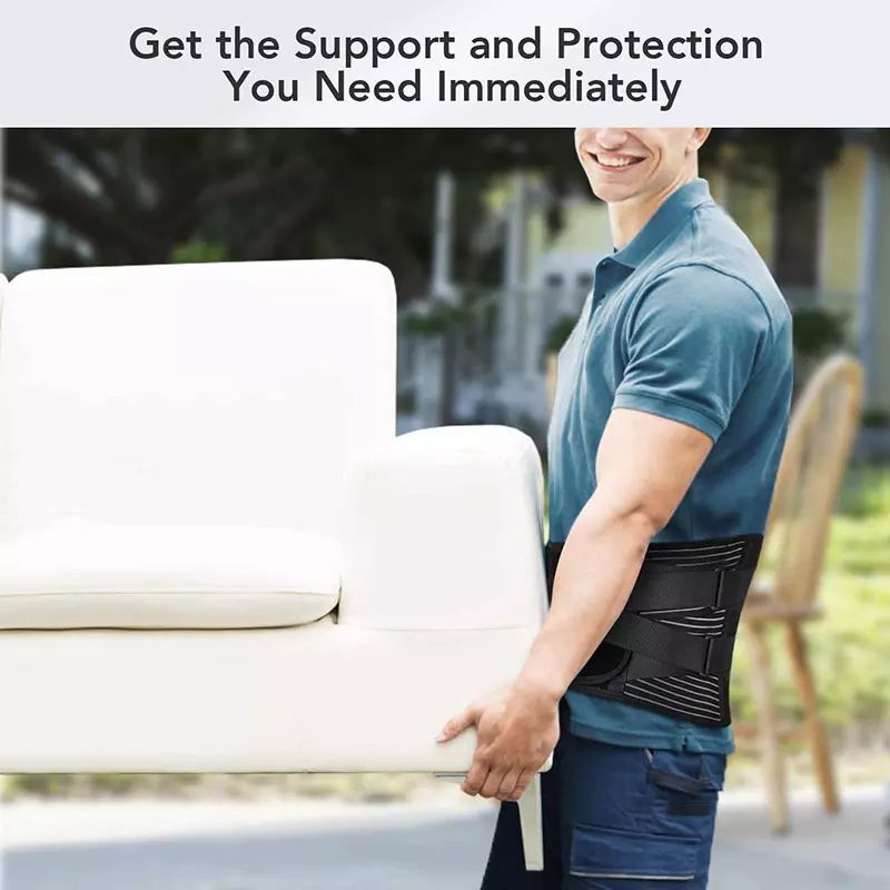 Adjustable Lower Back Brace Lumbar Support Waist Belt For Men Women Pain Relief+