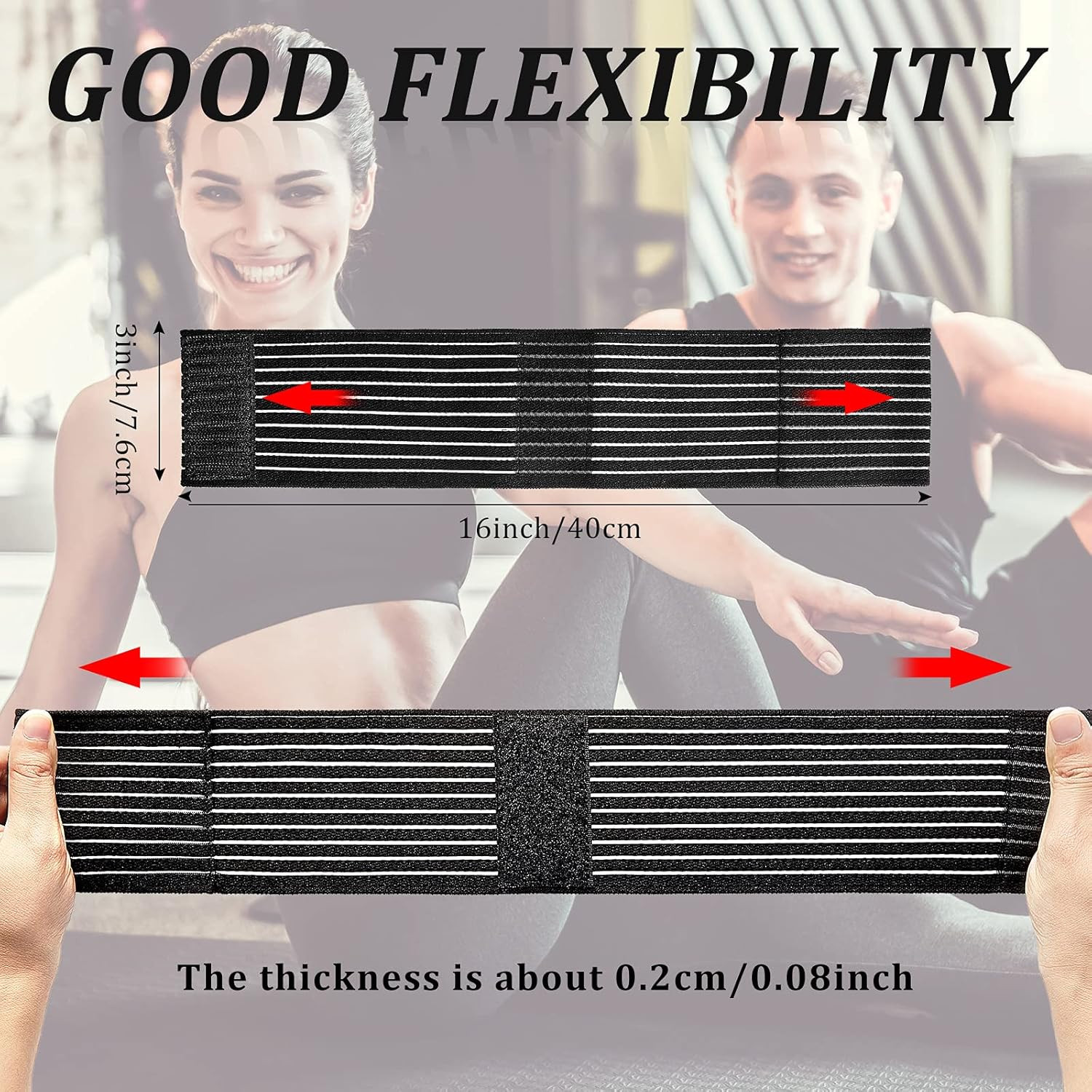 4 Pieces Wrist Brace Bands Wrist Compression Strap Tennis Support Wrap Adjustabl