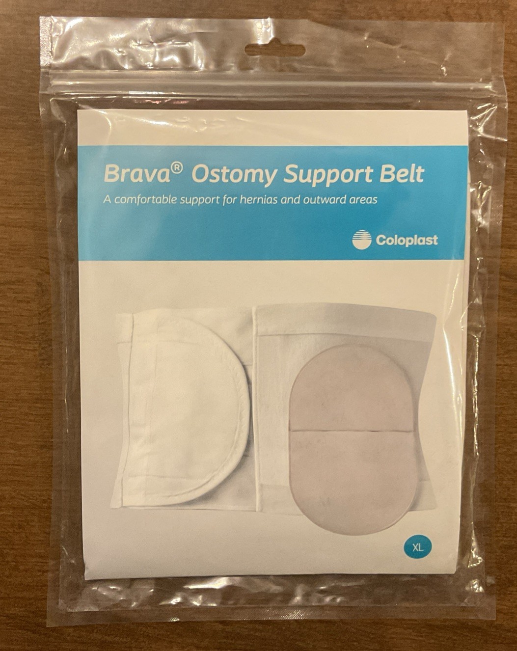 Brava Ostomy Support Belt For Hernias & Outward Areas White Size XL ~ 37-42 NIP