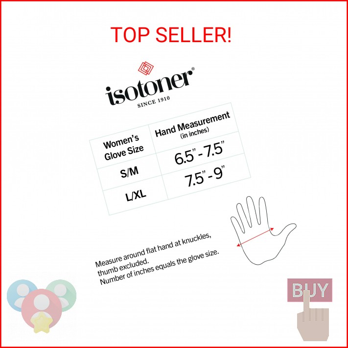 isotoner unisex adult One Pair of Open Finger arthritis gloves, Black, Small US