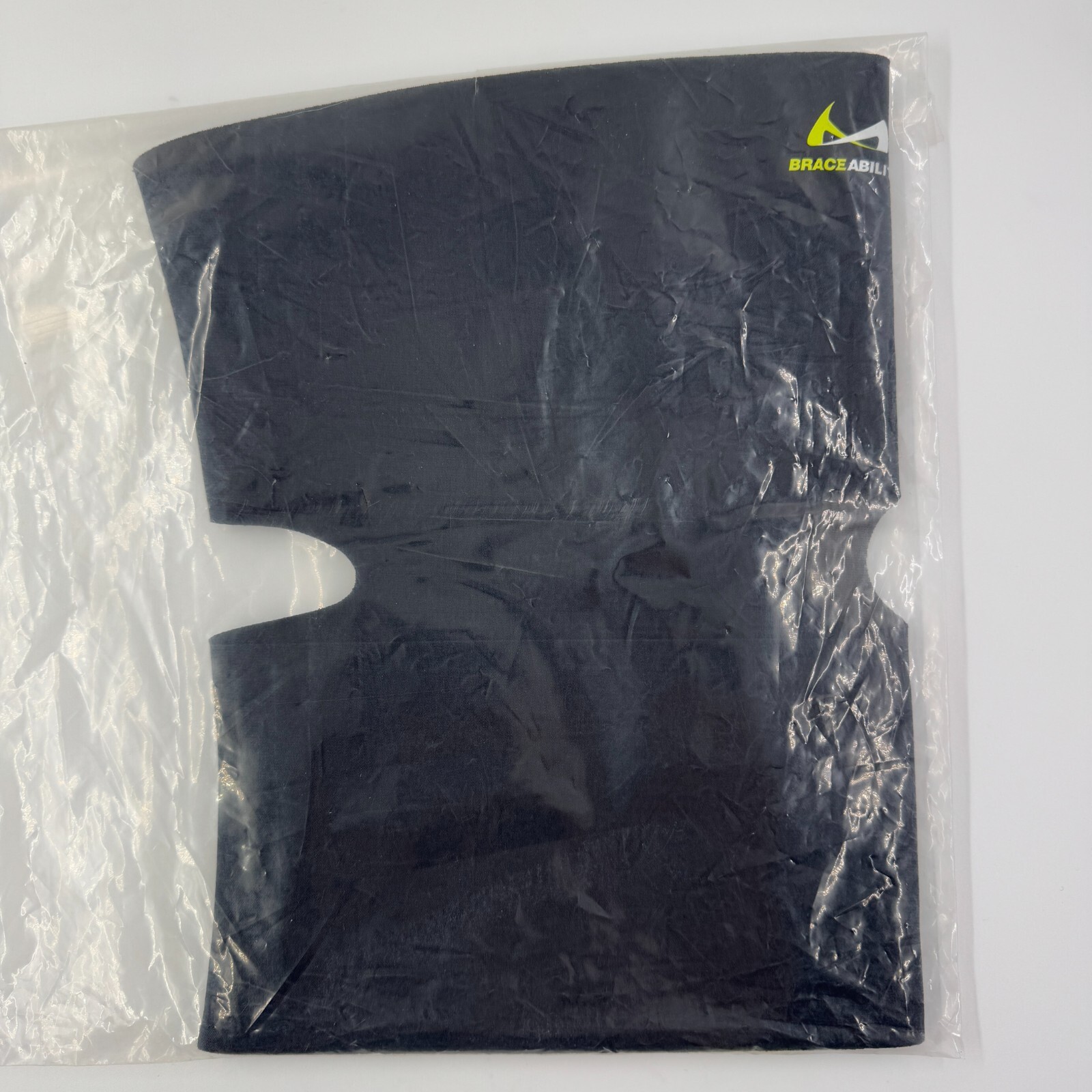 Braceability Open Patella Open Back Knee Sleeve 4XL Black