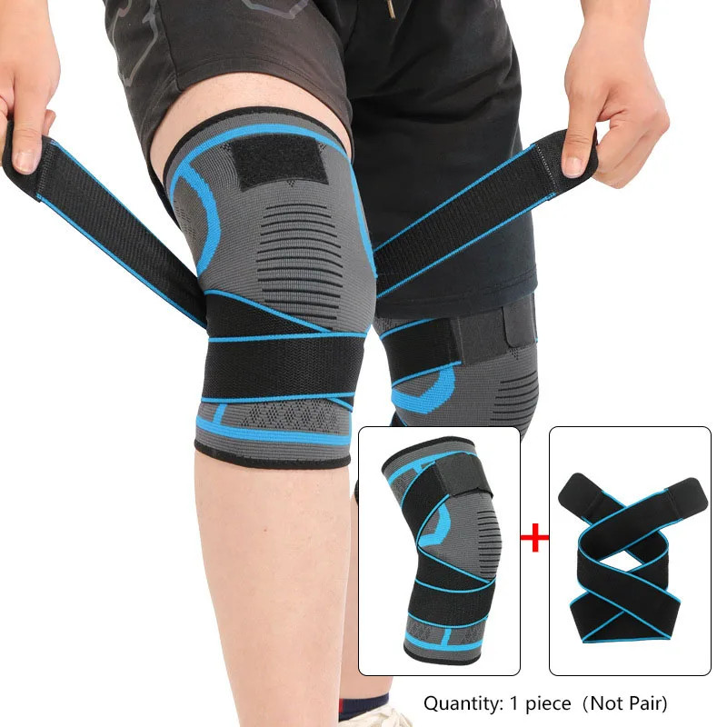 1 Piece Knee Pad Nylon Sports Knee Brace Compression Support for Running Fitness
