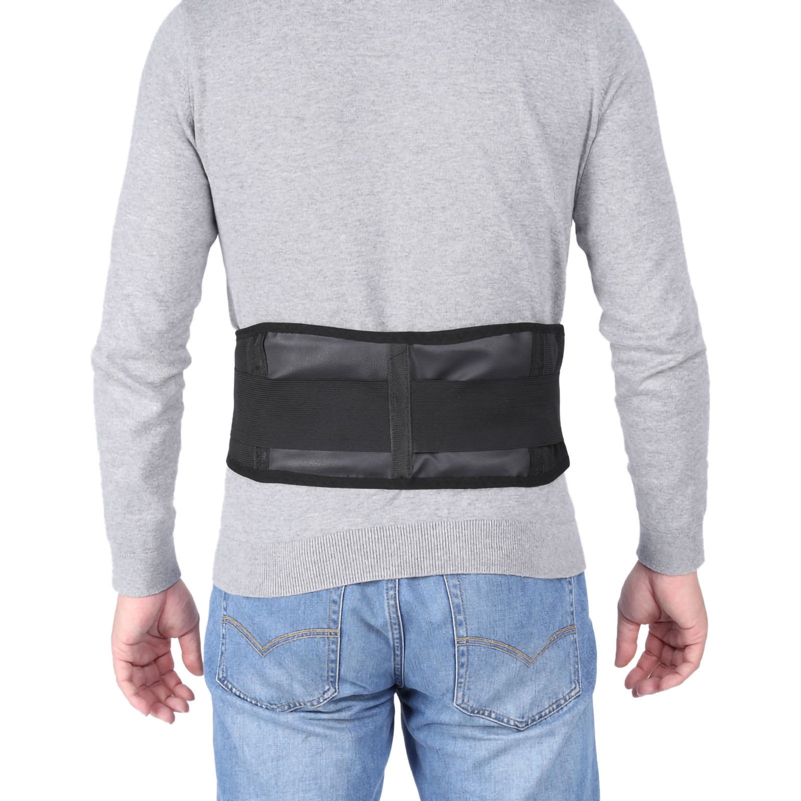 New Tourmaline Self Heating Magnetic Therapy Black Waist Protection Belt Lumbar