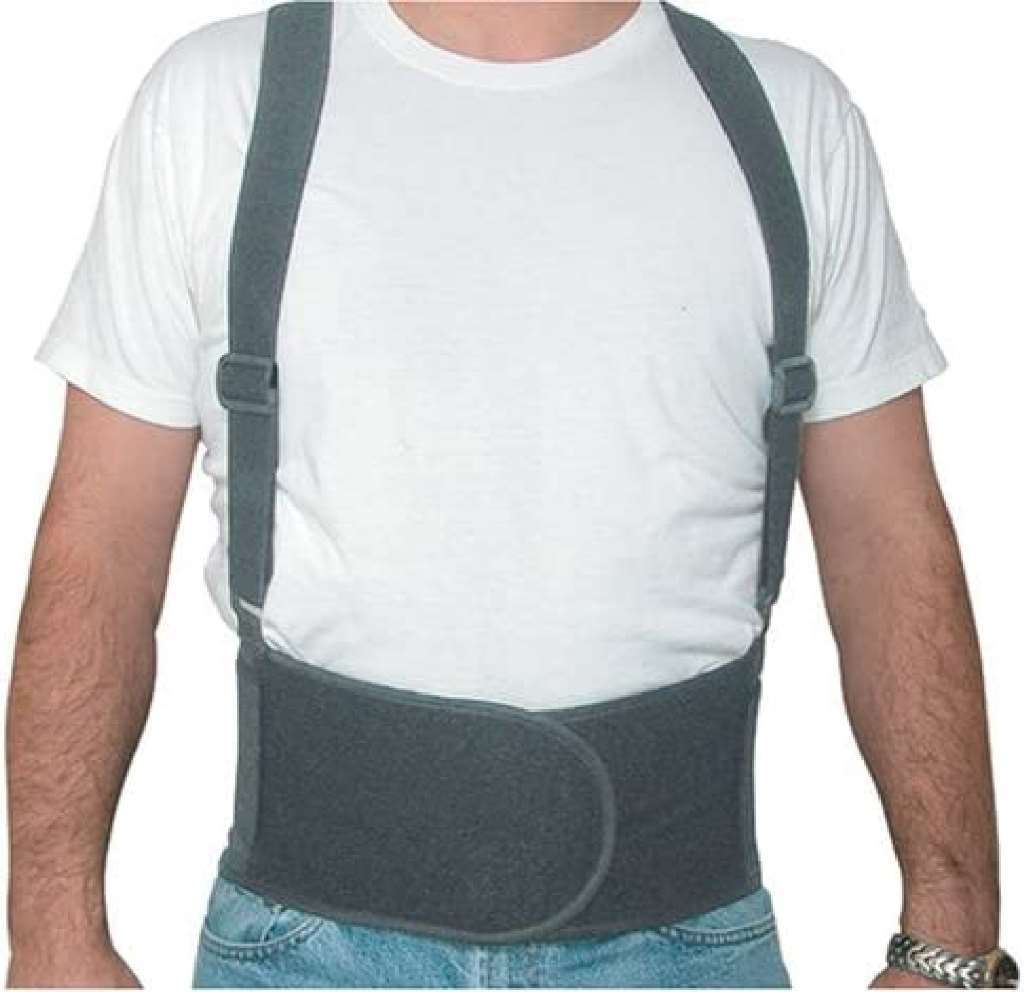 Duro-Med Deluxe Industrial Lumbar Back Support, Black, X-Large