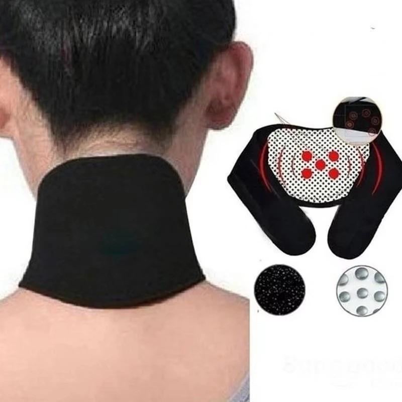 Cervical Neck Support Sleeve Warm Compress Neck Wrap Adjustable Brace
