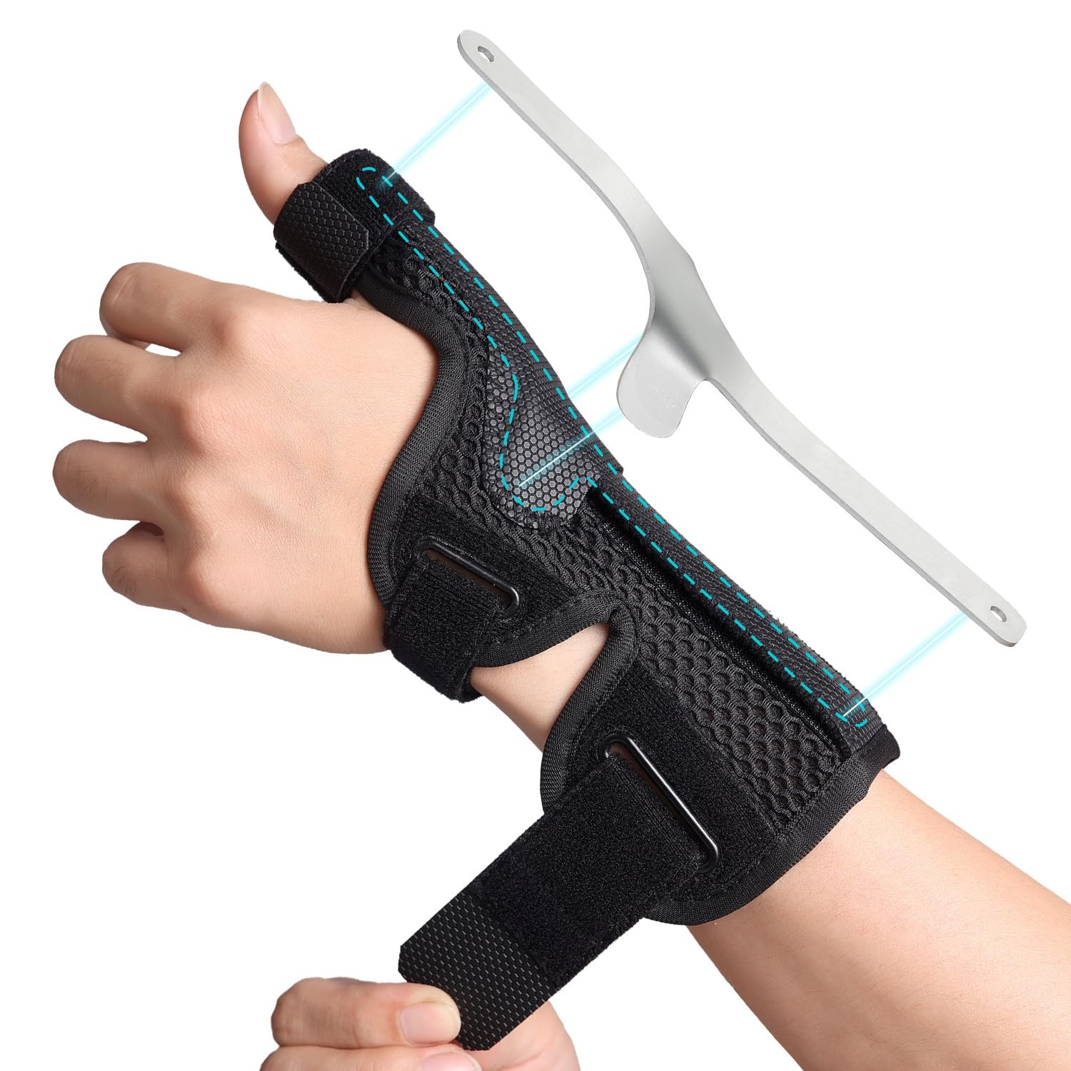 Thumb Brace Spica Splint for Right & Left Hand, De Quervain’s Tenosynovitis S…