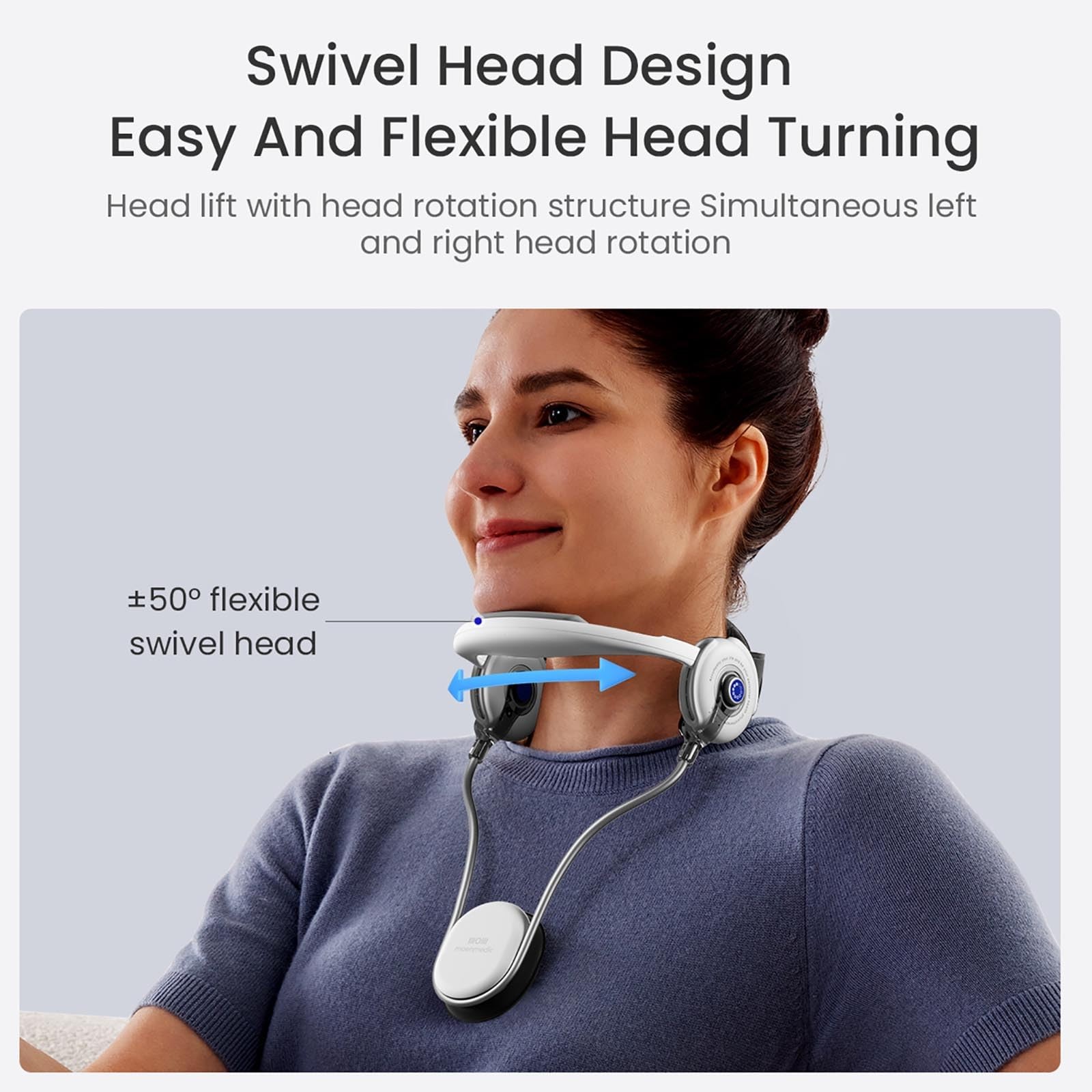 Adjustable Neck Brace with Rotatable – Forward Head Posture Corrector, Ergono…