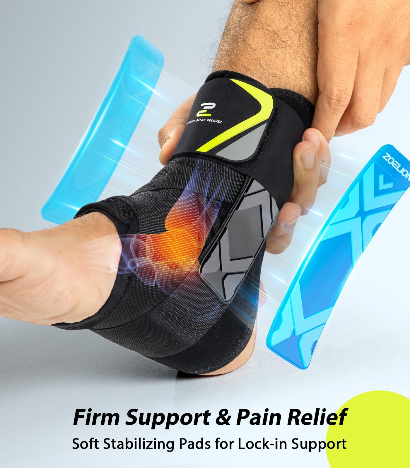 ZOELION Ankle Brace for Men Women with Autoadaptive Side Pads, Slim Fit & Fle…