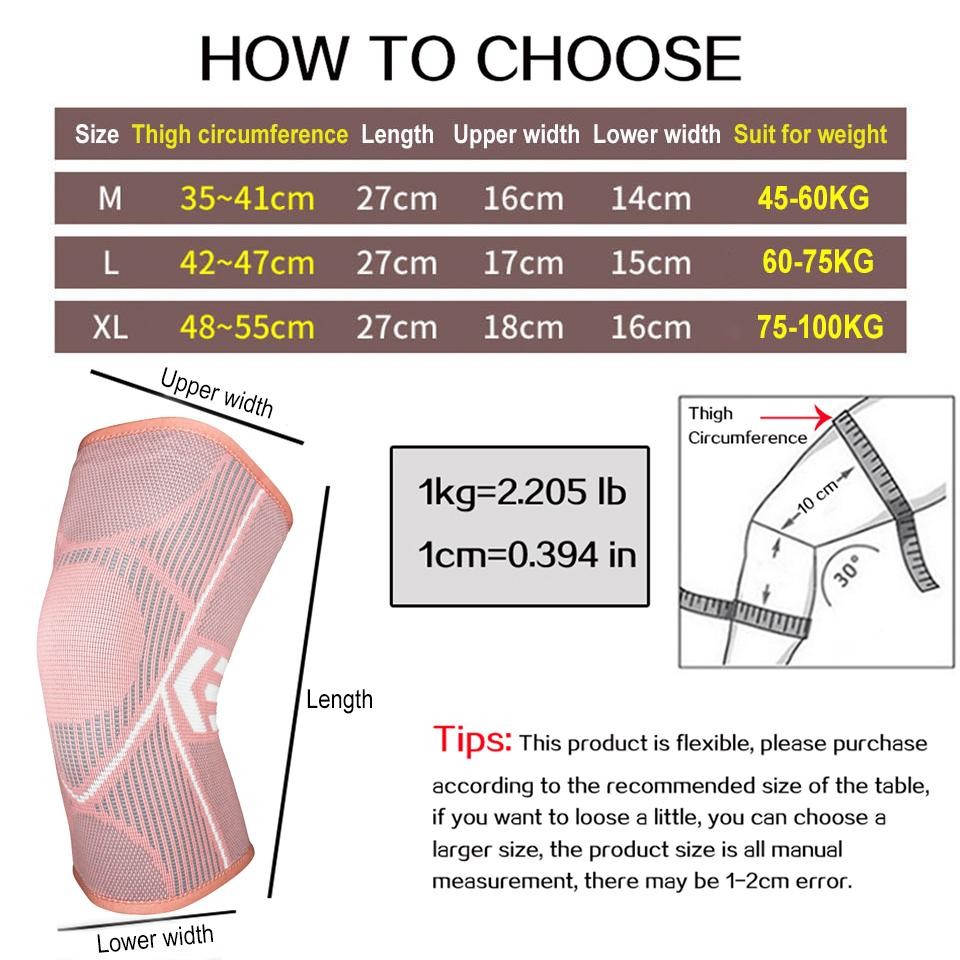 Aolikes 1pcs Knee Brace Support for Arthritis Joint Nylon Sports Fitness Compres
