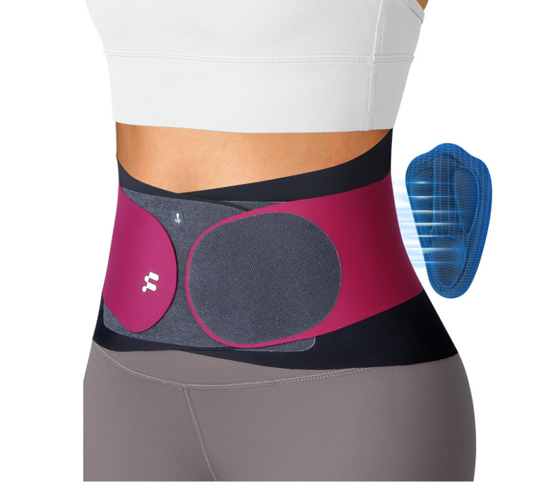 Back Brace Lumbar Support Belt Ultra Thin 0.5mm Posture Support Under Clothes