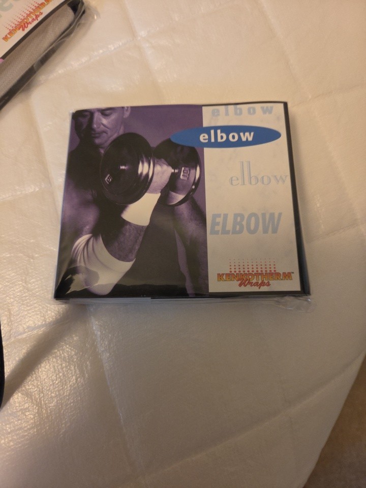 Nikken KENKOTHERM Elbow Wrap #1733 White Size Medium NO MAGNETS