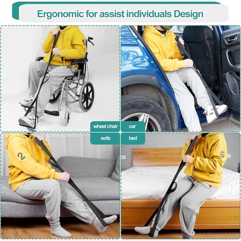 Hip Replacement Recovery Leg Lifter Strap Mobility Aid Surgery Patients New
