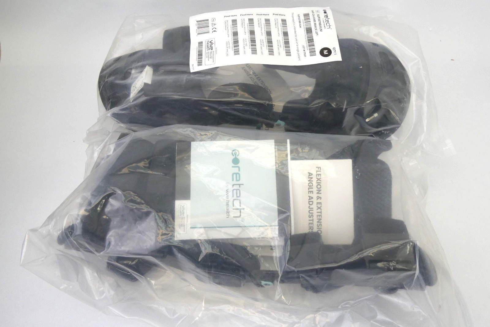 Vive Health Coretech 845 OA Knee Braces Right & Left Pair Size Medium Open Box