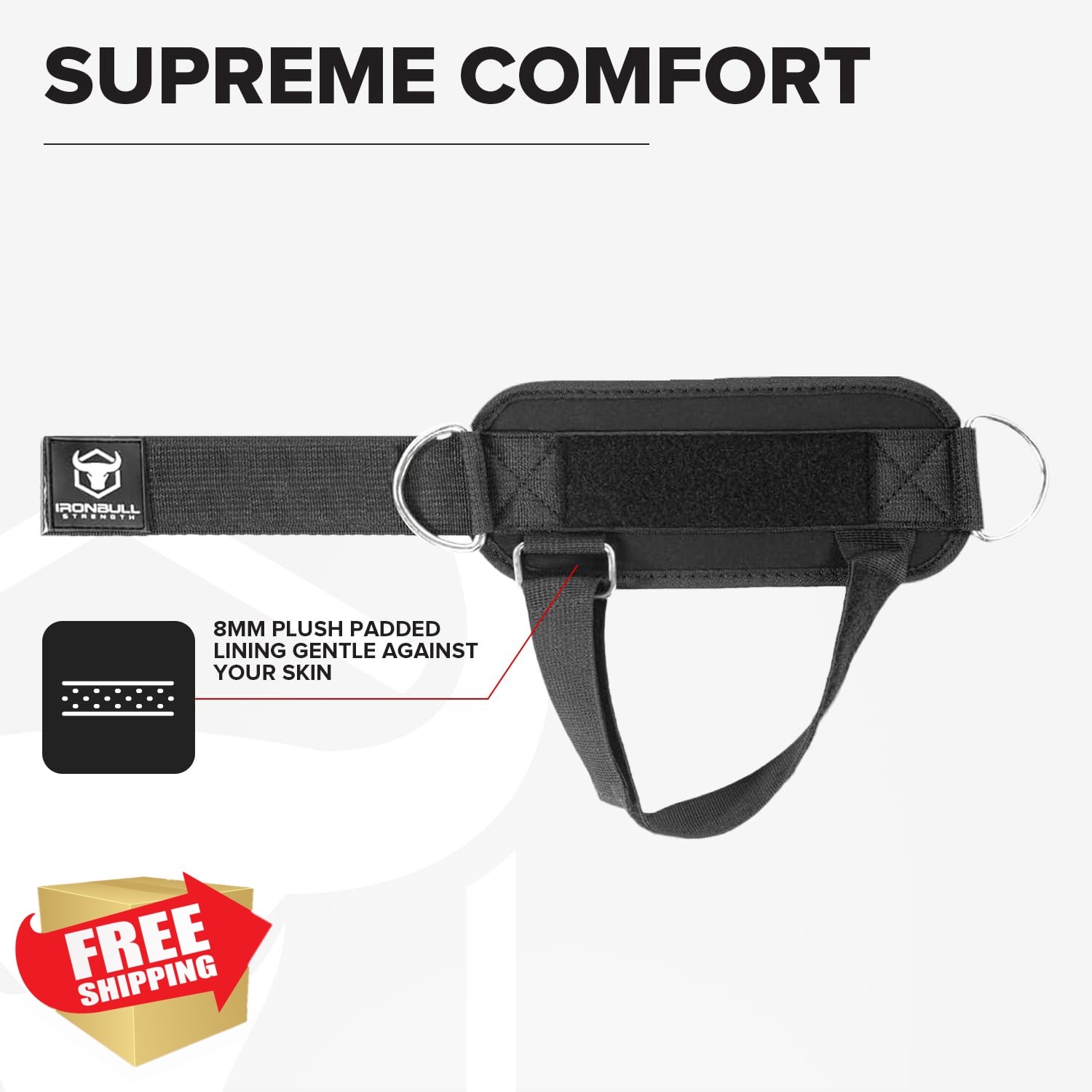 Iron Bull Strength Ankle Strap Black