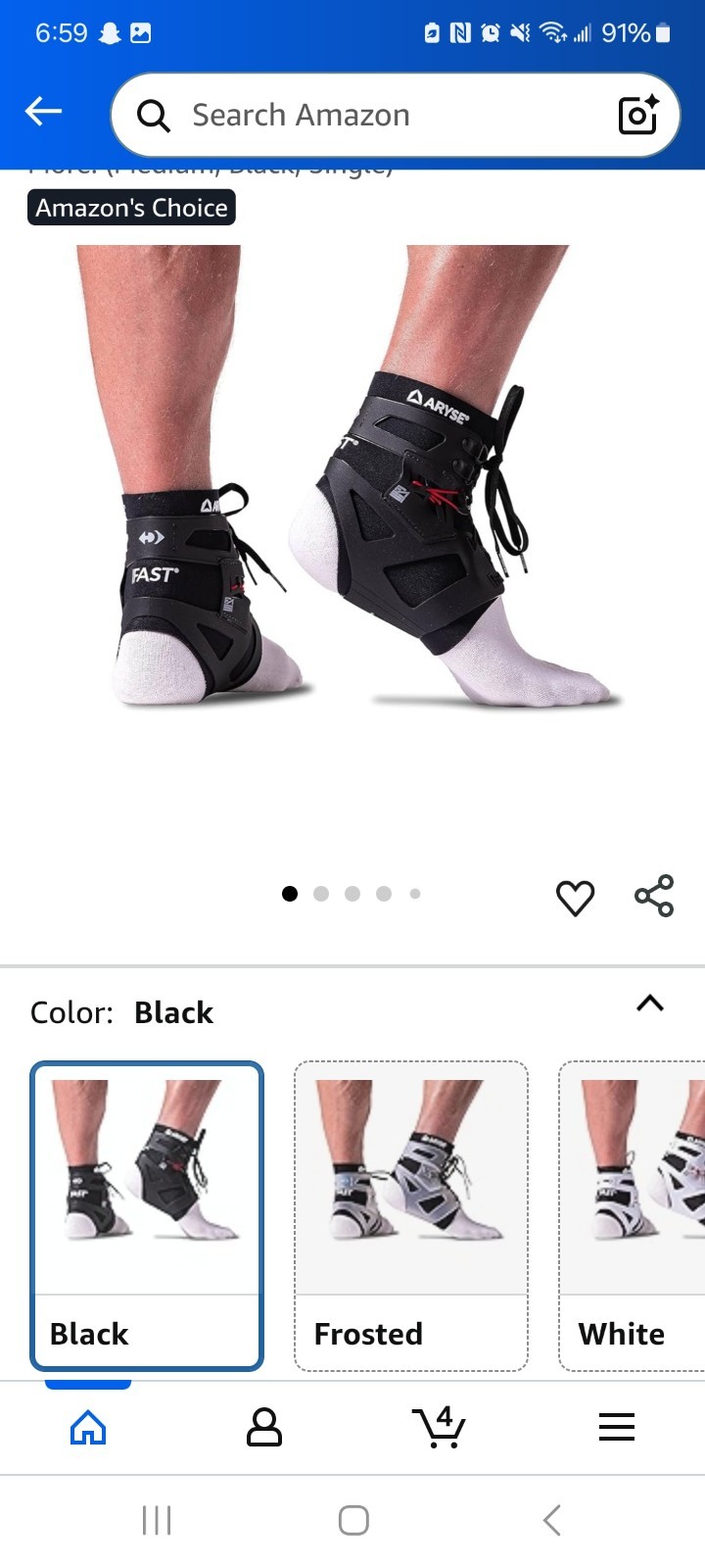 IFAST Ankle Stabilizer Brace Superior Ankle Support for Men and Women XL