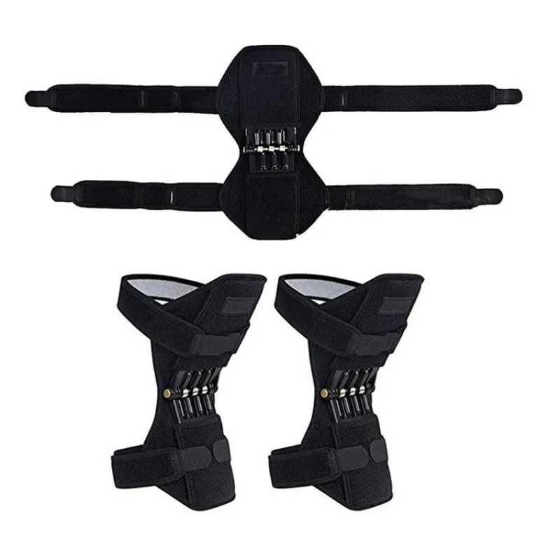 Knee Support Brace Spring Booster Pads Joint Stabilizer Pain Relief Sport