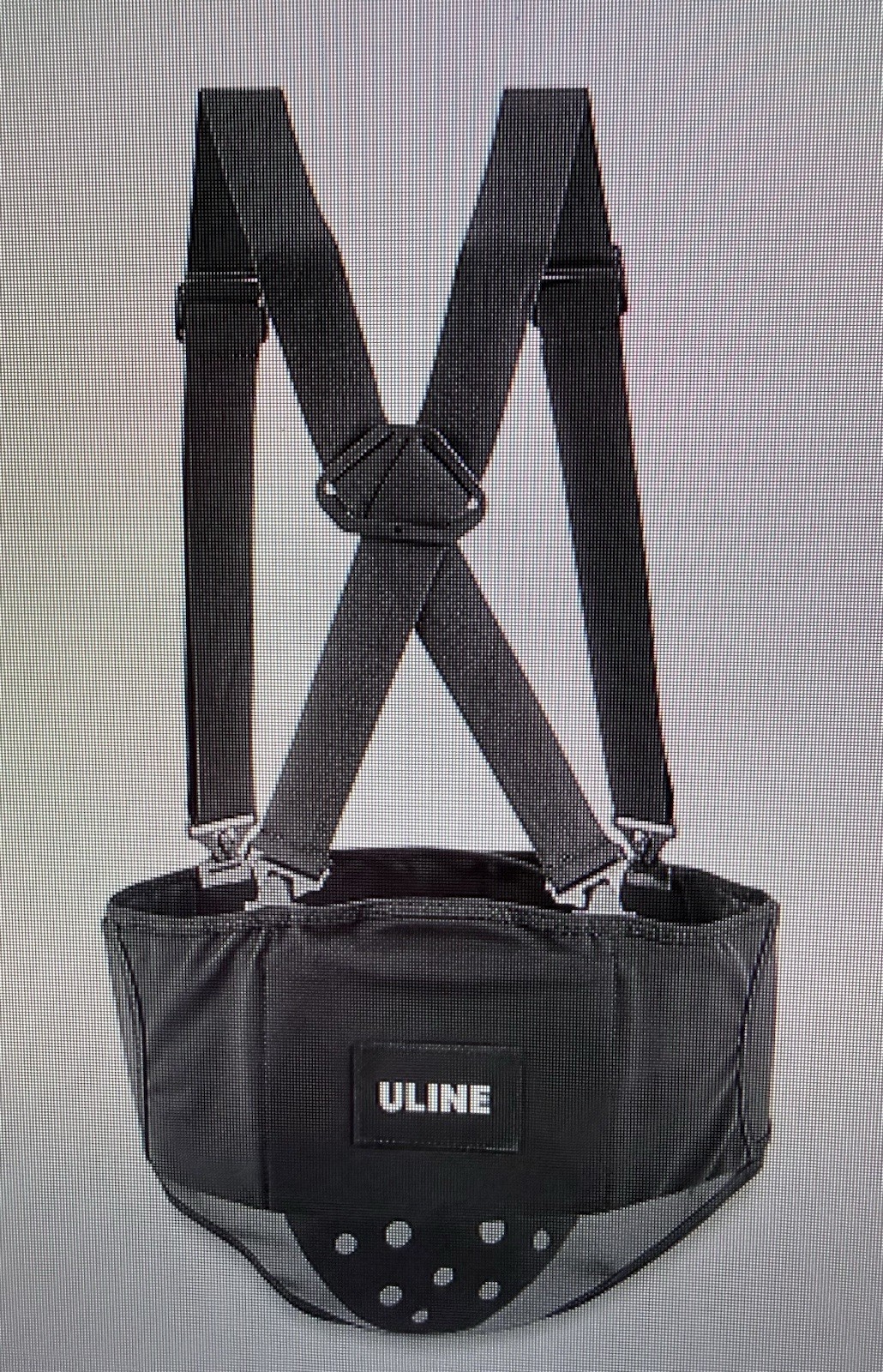 Small Uline Back Support Belt Wrap w/Suspender H-441S Black NEW In Package