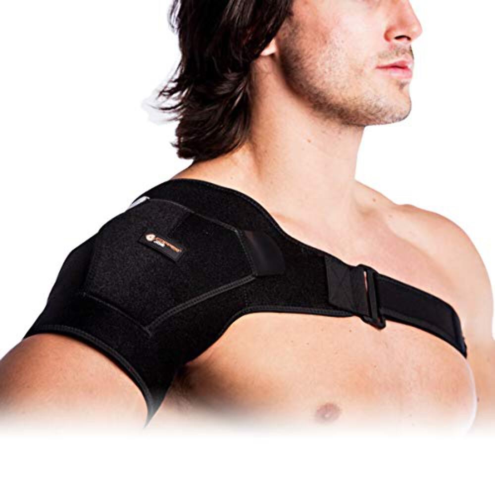 Copper Joe Adjustable Shoulder Brace Rotator Cuff Tendonitis Support Men Women