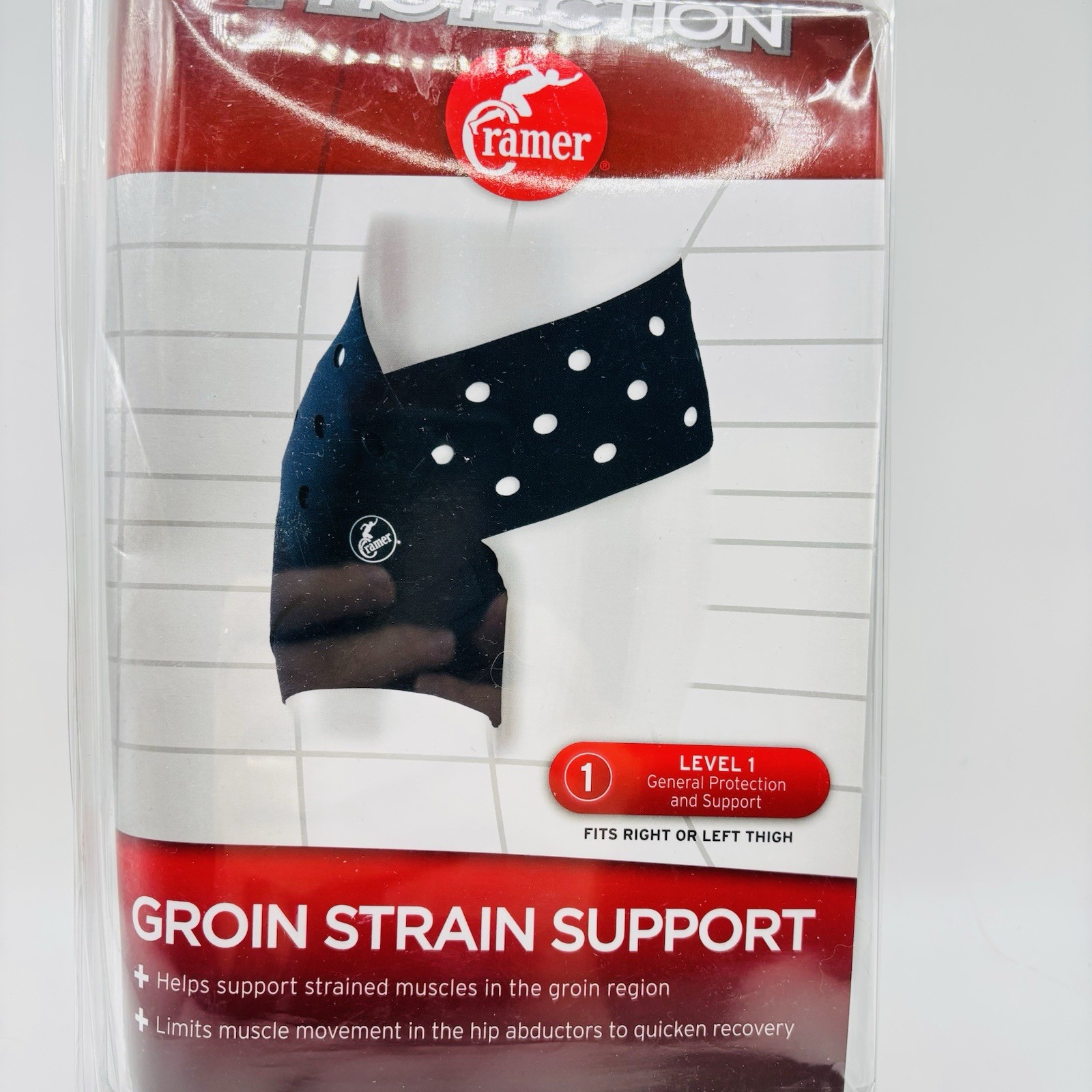 Cramer Groin Strain Neoprene Support Level 1 Fits Right or Left Thigh One Sz NEW