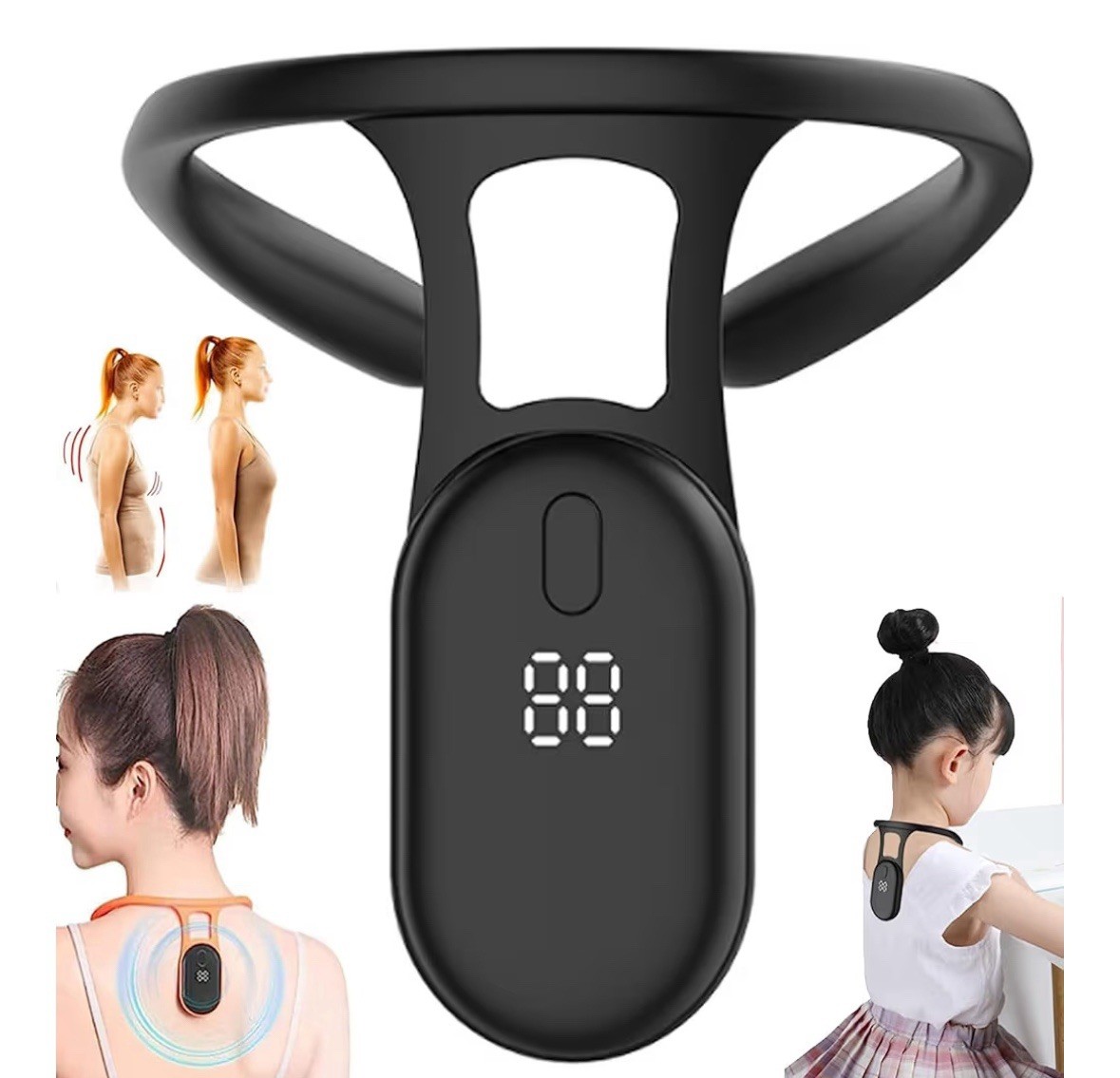 Smart Posture Corrector Sensor for Back Neck Hump Reminder for Adults Kids