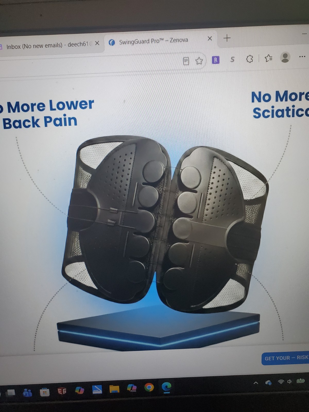 SwingGuard Pro Back Brace Size SMALL