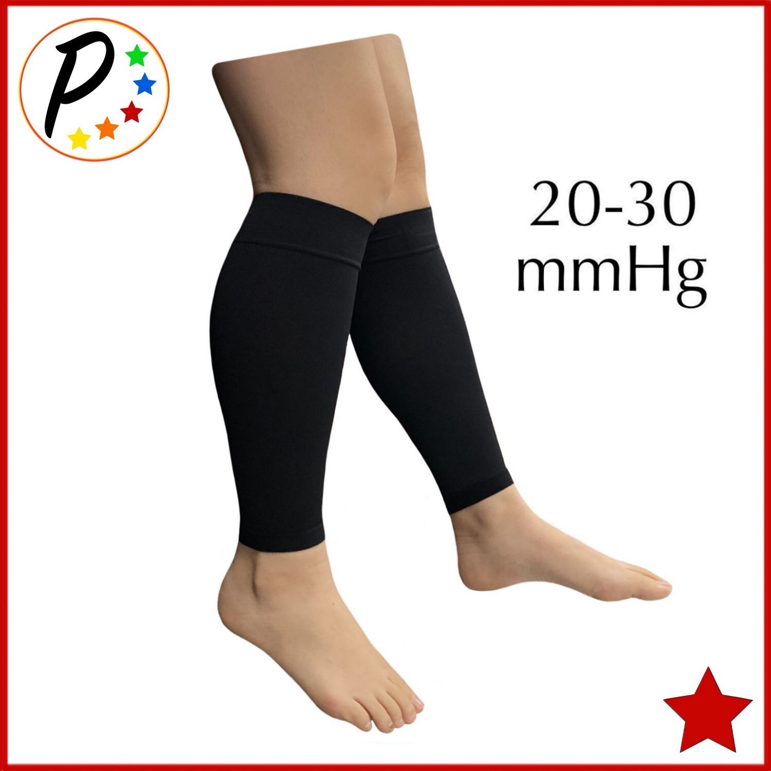 Presadee Shin 20-30 mmHg Firm Compression Fatigue Swelling Big Wide Calf Sleeves