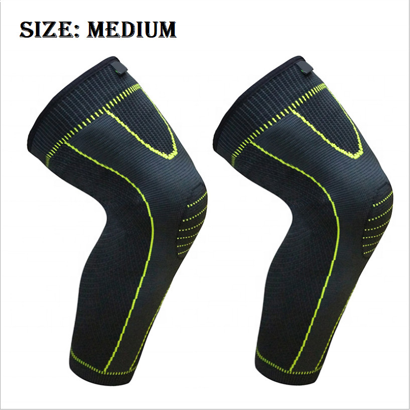2 Pack Knee Sleeve Compression Knee Brace Elastic Support Breathable Knee Pads