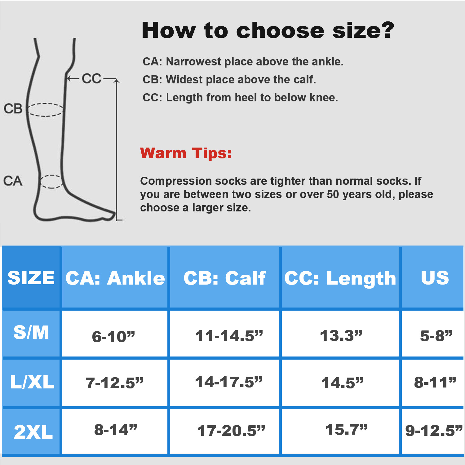 Compression Zipper Sock Calf Support Stockings Unisex Prevent rashes and chafing