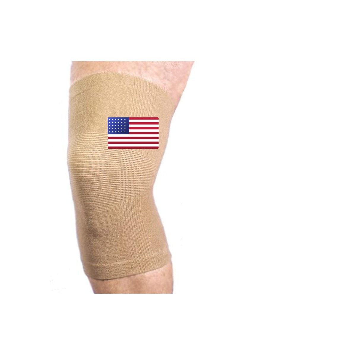 Maxar Cotton/Elastic Knee Brace 2 Pack Large