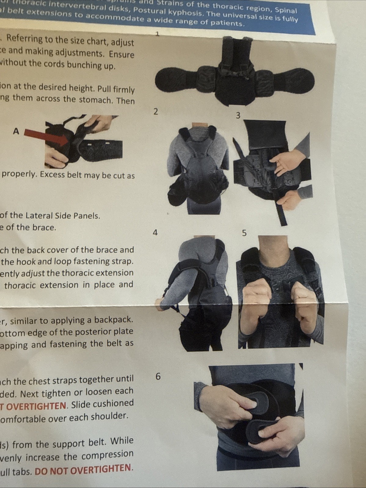 ISO Preferred Back Brace – TLSO Flex with Trunk Support ISO-BA220 Universal Size